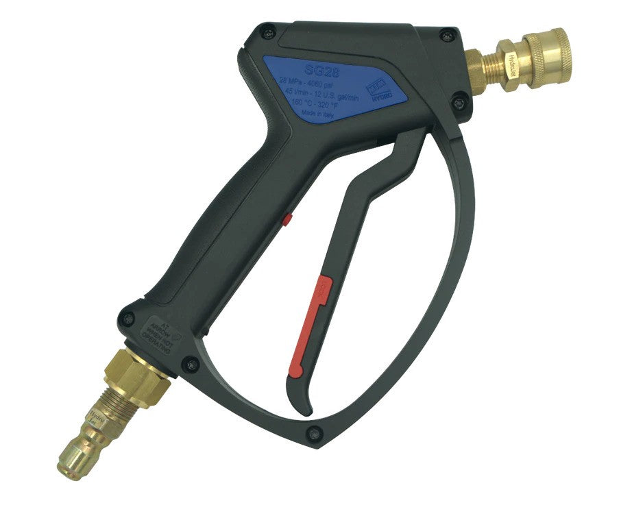 MTM Veloci - MTM Hydro SG28 Spray Gun, 4000 PSI, 12 GPM, with Brass Plated Fittings Installed