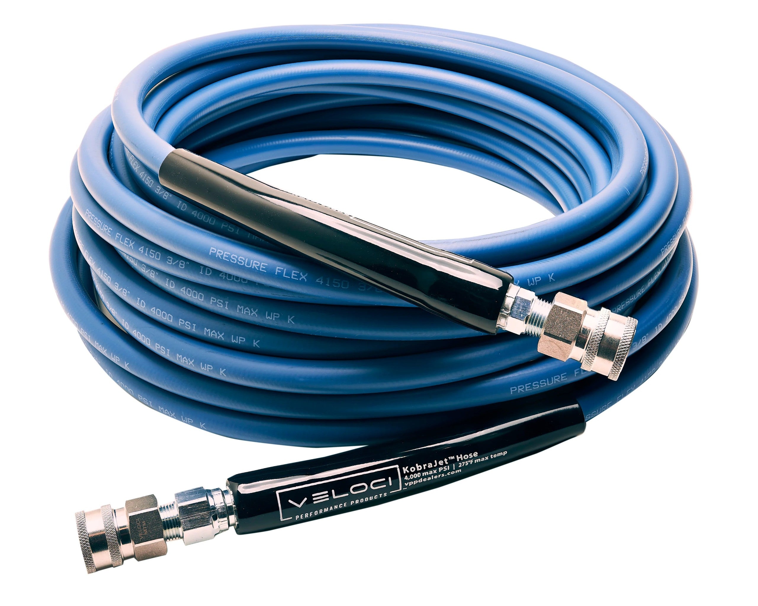 MTM Veloci - KobraJet Smooth Blue 50’ 4,000 PSI w/ SS Couplers