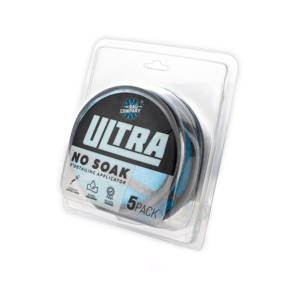 The Rag Company - Ultra No Soak Round Detailing Applicator (5 Pack)