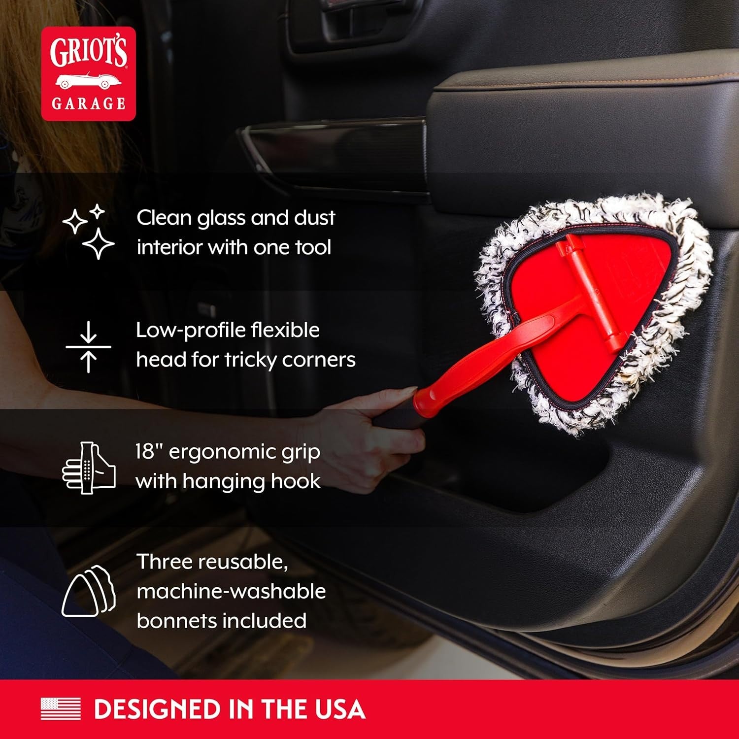 Griot's Garage - 2-in-1 Easy Reach Detailing Wand