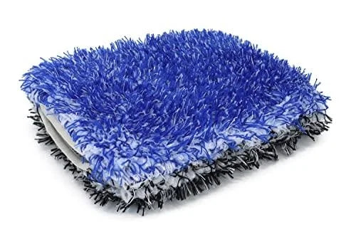 Autofiber- Wash Monster Plush Car Wash Pad (9 in. x 7 in.) Blue/Black