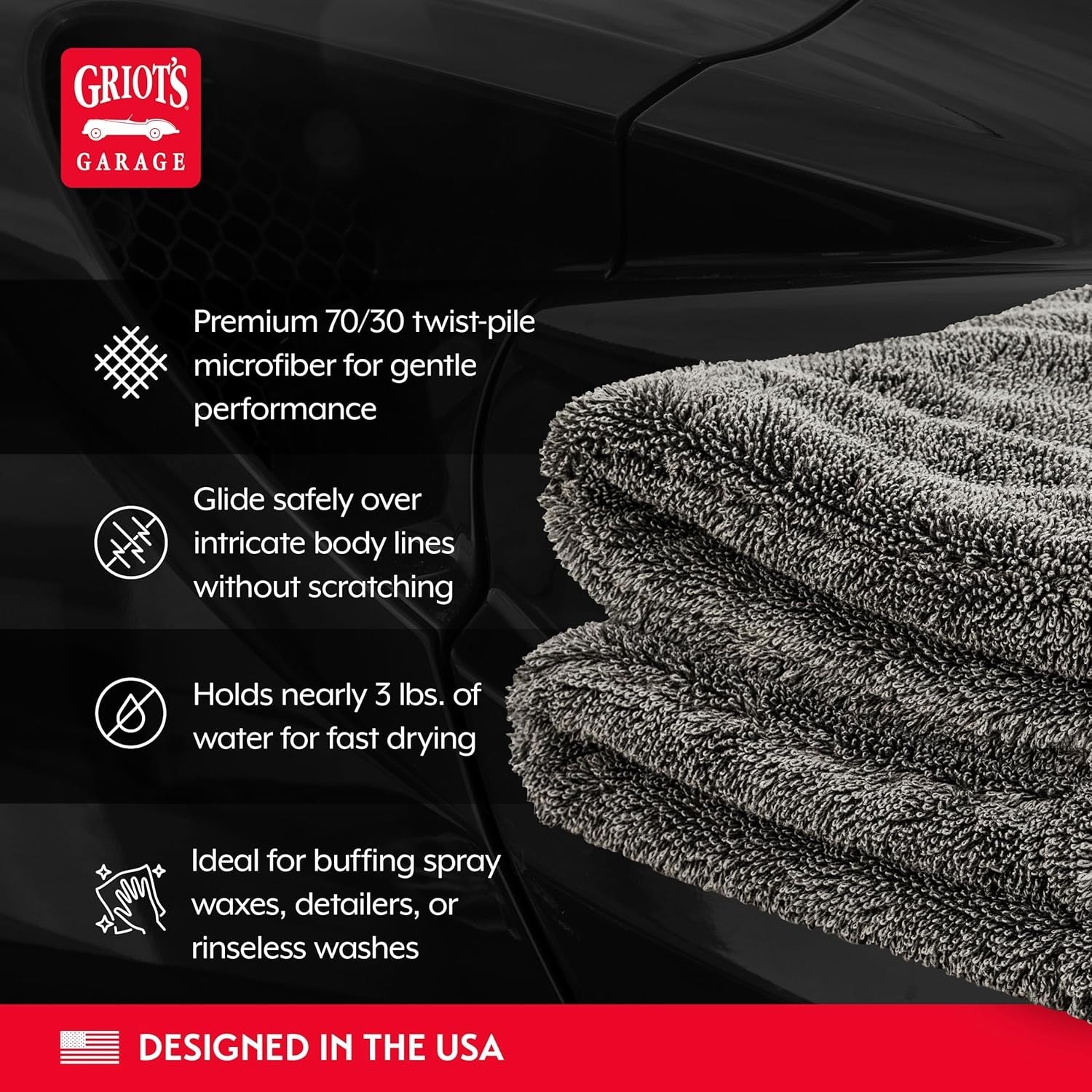 Griot's Garage - Ultra Fast Edgeless Towels